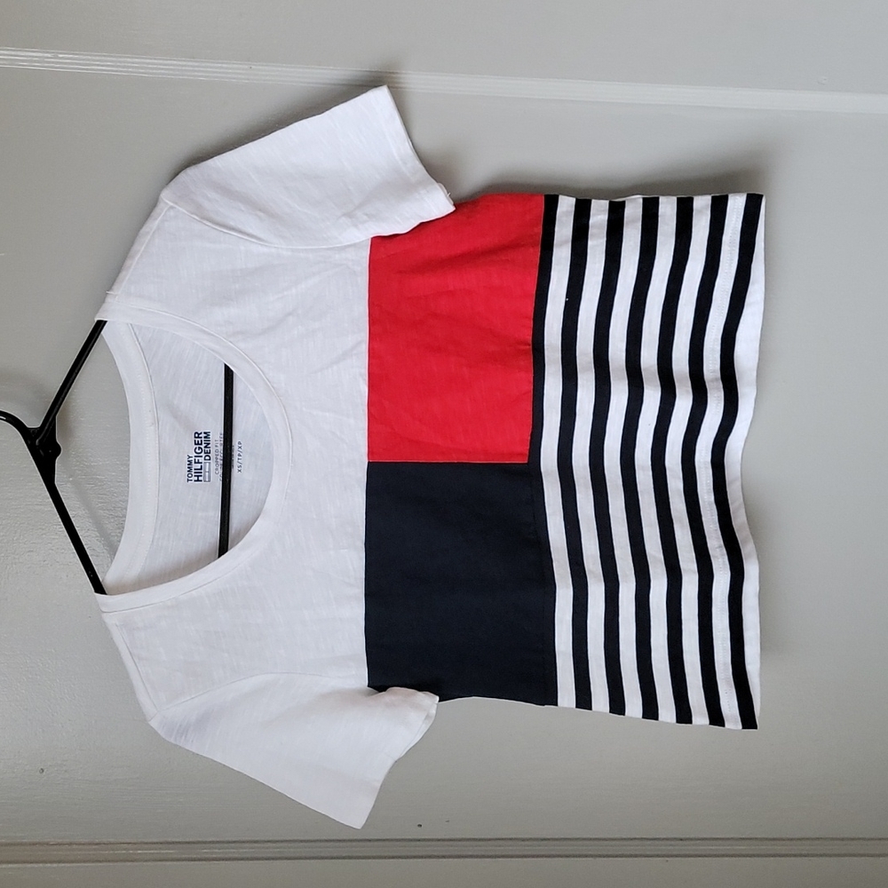 Tommy Hilfiger Crop Tee Shirt XS